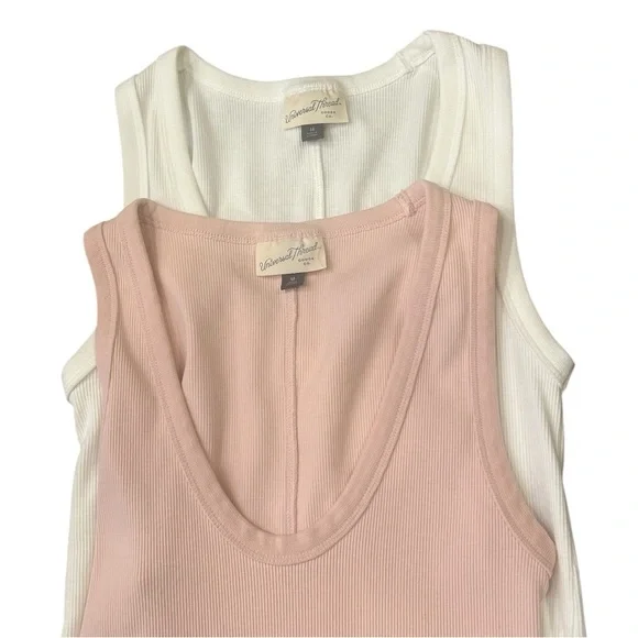 Bundle of Universal Thread Ribbed Sleeveless Tank Tops Medium - Picture 6 of 7